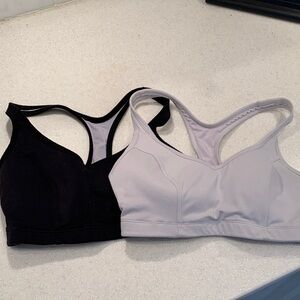 Champion Black and Gray Racerback Sports Bras